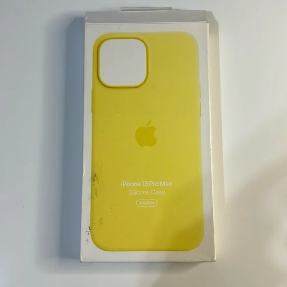 Apple iPhone 13 Pro Max Silicone Case - Yellow - Picture 1 of 8